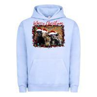 Pigment Grape Ice Merry Christmas Cows Urban Hoodie - Bettercallsaul