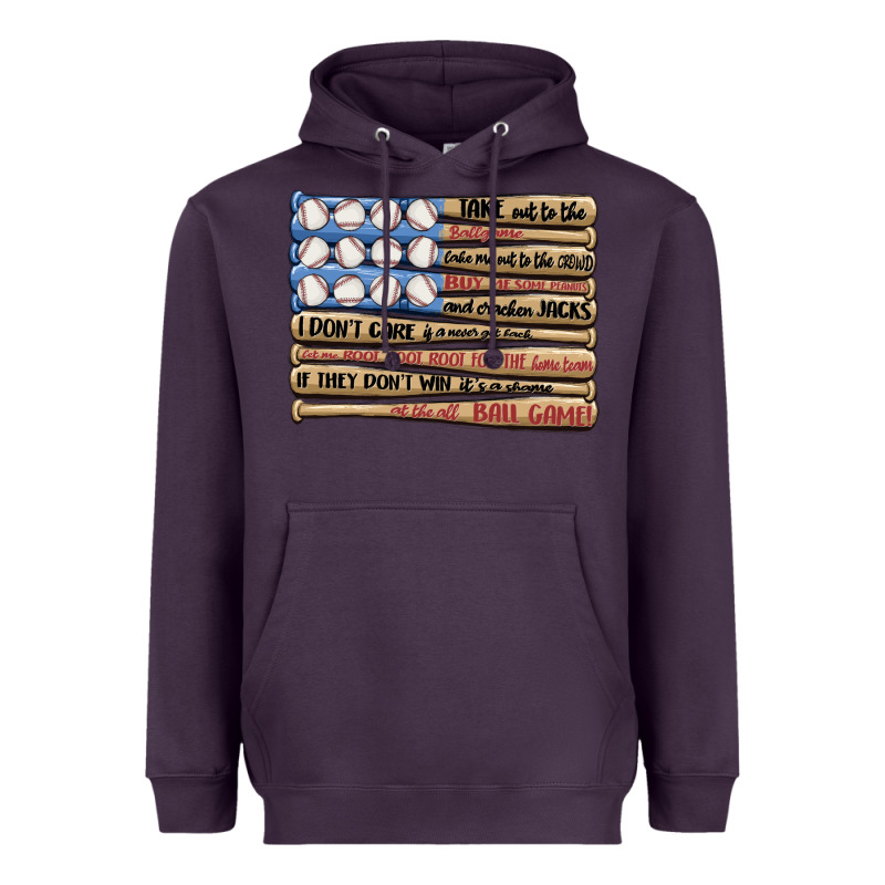 Baseball Ballgame Heavyweight Hoodie by MaliasSmallBusiness | Teevron