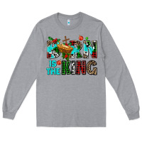 Heather Grey born is the king Long Sleeve Tee - AdoDesignShop