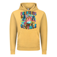 Vintage Mustard campfires and coctails Vintage Hoodie - Zillion Design Studio