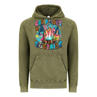 Vintage Olive campfires and coctails Vintage Hoodie - Zillion Design Studio