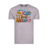 Vintage Zinc iced coffee addict Vintage Tee - Zillion Design Studio