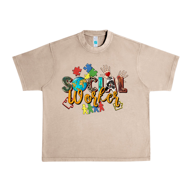 Social Worker Urban Heavy Tee by Zillion Design Studio | Teevron