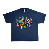 Navy social worker Urban Heavy Tee - Zillion Design Studio