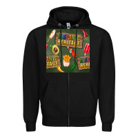 Black hispanic heritage seamless pattern Zipper Hoodie - BundleAndBundleShop