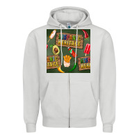 Dove Grey hispanic heritage seamless pattern Zipper Hoodie - BundleAndBundleShop