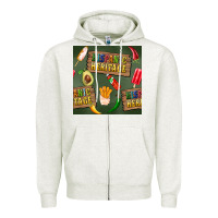 Oatmeal Heather hispanic heritage seamless pattern Zipper Hoodie - BundleAndBundleShop