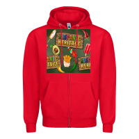 Red hispanic heritage seamless pattern Zipper Hoodie - BundleAndBundleShop