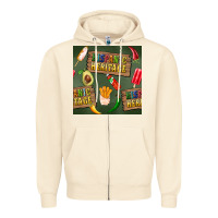 Sandshell hispanic heritage seamless pattern Zipper Hoodie - BundleAndBundleShop