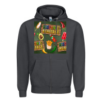 Smoke hispanic heritage seamless pattern Zipper Hoodie - BundleAndBundleShop