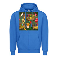 True Royal hispanic heritage seamless pattern Zipper Hoodie - BundleAndBundleShop