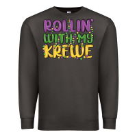 Smoke rollin with my krewe Premium Sweatshirt - MaliasSmallBusiness