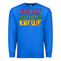 True Royal rollin with my krewe Premium Sweatshirt - MaliasSmallBusiness