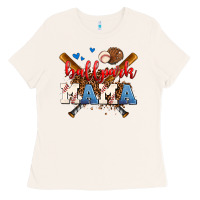 Bone ballpark mama Ladies Tee - AdoDesignShop