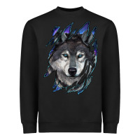 Black wolf scratch mark Heavyweight Sweatshirt - RanaPortraitStore