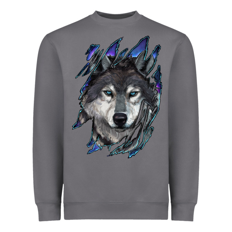 Wolf Scratch Mark Heavyweight Sweatshirt by RanaPortraitStore | Teevron