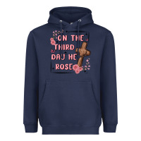 Navy on the third day  he rose Heavyweight Hoodie - MaliasSmallBusiness