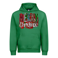 Emerald Merry Christmas Buffalo Plaid Leopard Urban Hoodie - Bettercallsaul