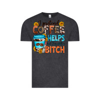 Vintage Black i pretend coffee helps but i'm still a bitch Vintage Tee - Zillion Design Studio
