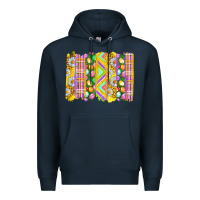 Navy Easter Brushstrokes Premium Hoodie - BundleAndBundleShop