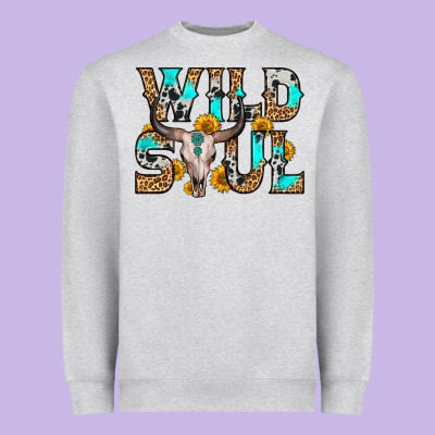 Wild Soul Heavyweight Sweatshirt Designed By Zillion Design Studio