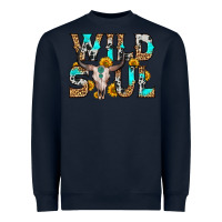 Navy wild soul Heavyweight Sweatshirt - Zillion Design Studio