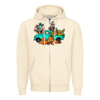 Sandshell cactus pumpkin truck fall Zipper Hoodie - JahusDesignShop