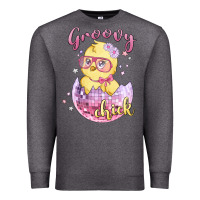 Groovy Chick Easter Premium Sweatshirt | Teevron