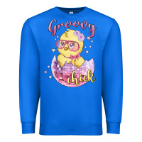 True Royal groovy chick easter Premium Sweatshirt - MaliasSmallBusiness
