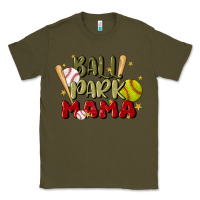 Army Green ballpark mama Classic Tee - JahusDesignShop