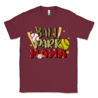 Burgundy ballpark mama Classic Tee - JahusDesignShop