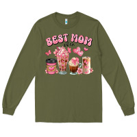 Army Green best mom ever floral coffee cups Long Sleeve Tee - JahusDesignShop