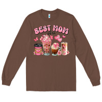 Chestnut best mom ever floral coffee cups Long Sleeve Tee - JahusDesignShop