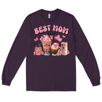 Plum best mom ever floral coffee cups Long Sleeve Tee - JahusDesignShop