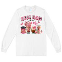 White best mom ever floral coffee cups Long Sleeve Tee - JahusDesignShop