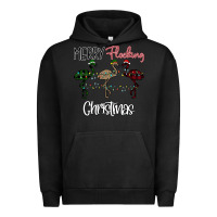 Pigment Black Merry Flocking Christmas Urban Hoodie - Bettercallsaul