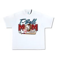 White t ball mom Urban Heavy Tee - Zillion Design Studio