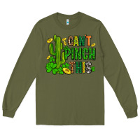 Army Green cant pinch this with clovers Long Sleeve Tee - AdoDesignShop
