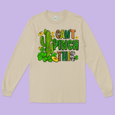 Cant Pinch This With Clovers Long Sleeve Tee Designed By Adodesignshop