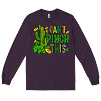 Plum cant pinch this with clovers Long Sleeve Tee - AdoDesignShop