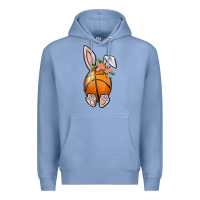 Colony Blue Basketball Easter Bunny Premium Hoodie - BundleAndBundleShop