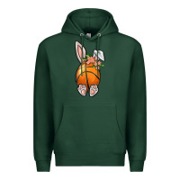 Sports Green Basketball Easter Bunny Premium Hoodie - BundleAndBundleShop