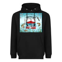 Black show me your bobbers and i will show my rod Heavyweight Hoodie - MaliasSmallBusiness