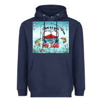 Navy show me your bobbers and i will show my rod Heavyweight Hoodie - MaliasSmallBusiness