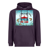 Plum show me your bobbers and i will show my rod Heavyweight Hoodie - MaliasSmallBusiness