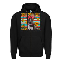 Black western pitbull Zipper Hoodie - Artiststas