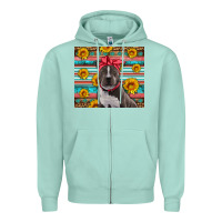 Seafoam western pitbull Zipper Hoodie - Artiststas