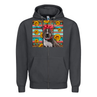 Smoke western pitbull Zipper Hoodie - Artiststas