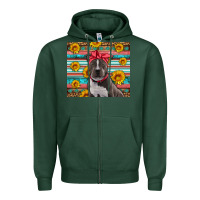 Sports Green western pitbull Zipper Hoodie - Artiststas