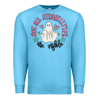 Ocean Blue not all disabilities are visible Premium Sweatshirt - MaliasSmallBusiness